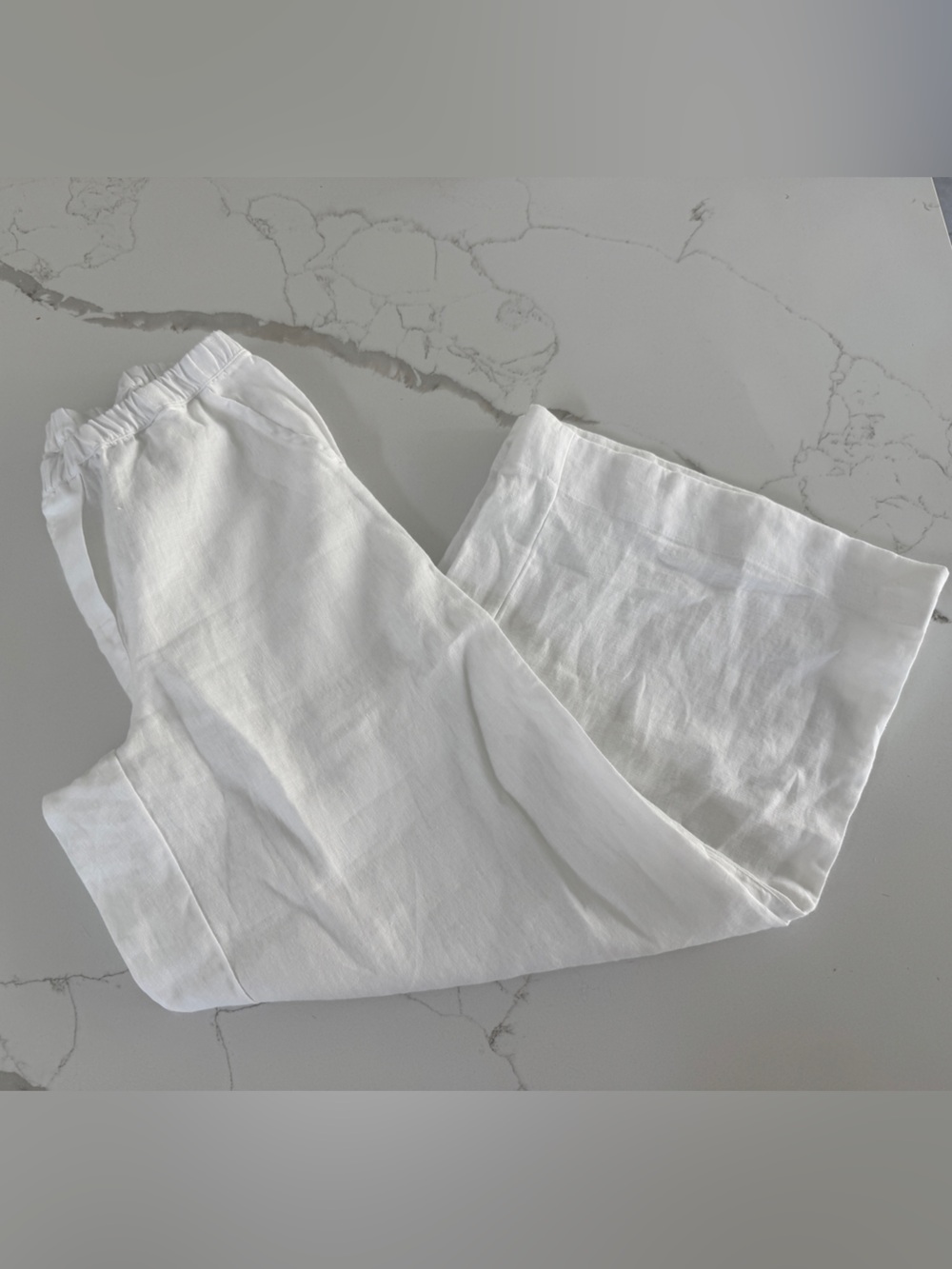 Frank & Eileen Maisie 100% linen Pull on Pant - wide leg easy to wear - XXS